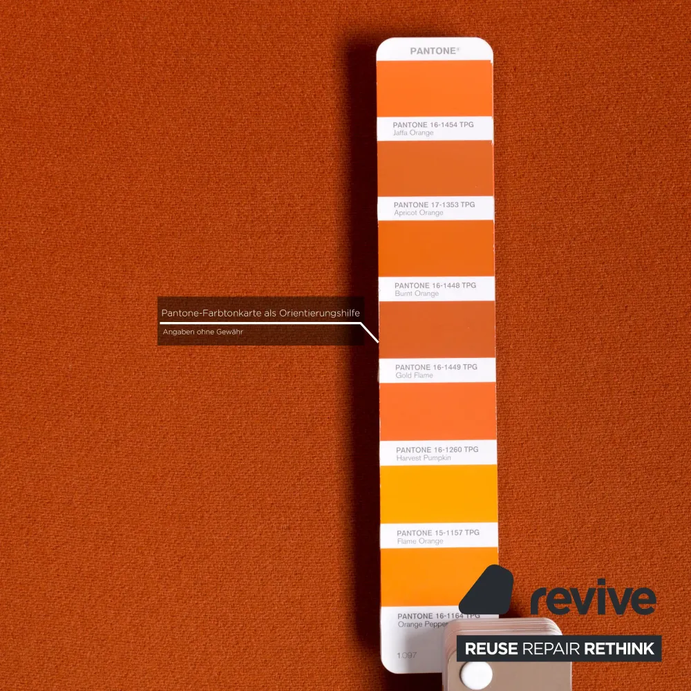 Minotti Stoff Sessel Orange Weiß #13247