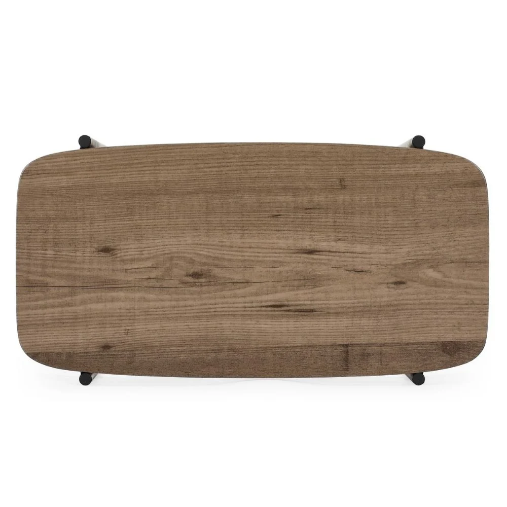 Moderner Beistelltisch PINA 60cm taupe Pinien-Optik Pflanzsäule