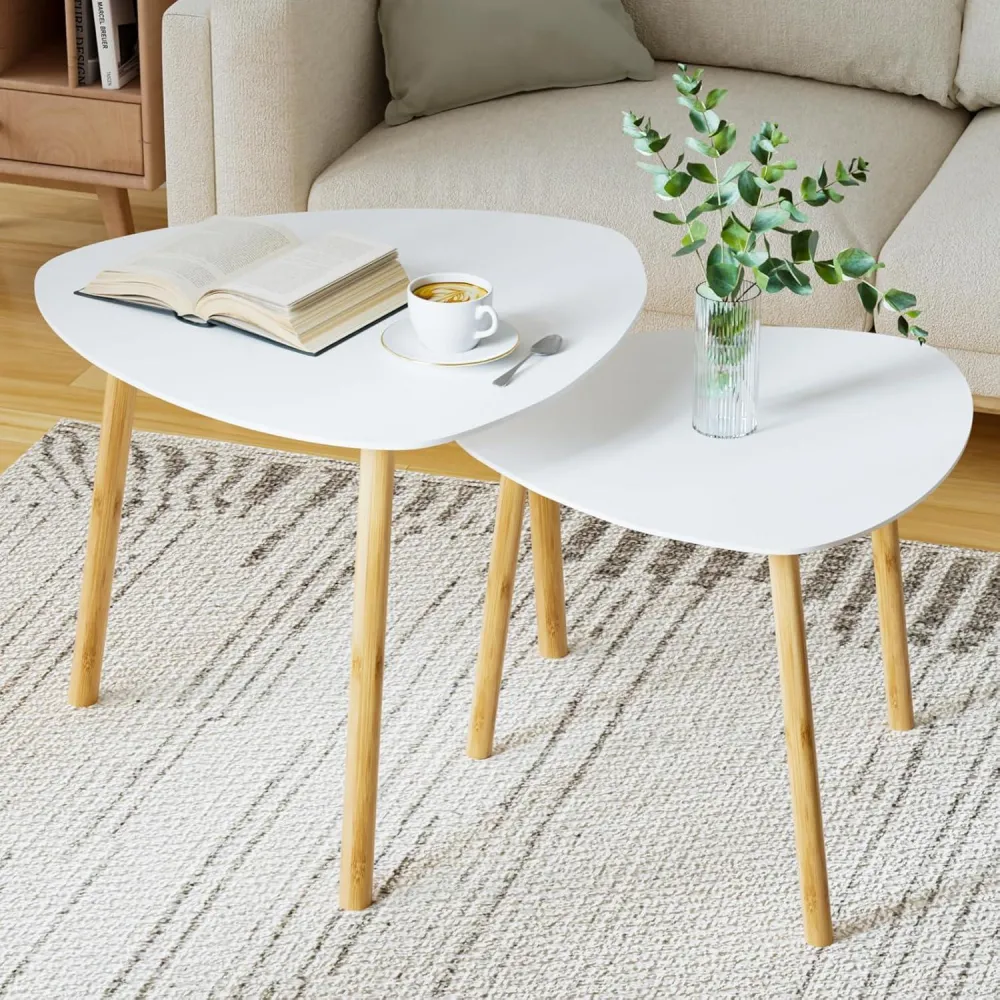 Modernes 2er Set Couchtisch Wohnzimmertisch Beistelltisch