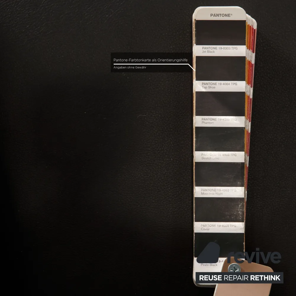 Molteni Doda Leder Sessel Schwarz