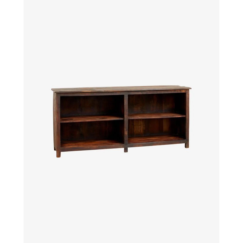 Nordal /S WOODIE Vitrine, hellbraun gefärbt