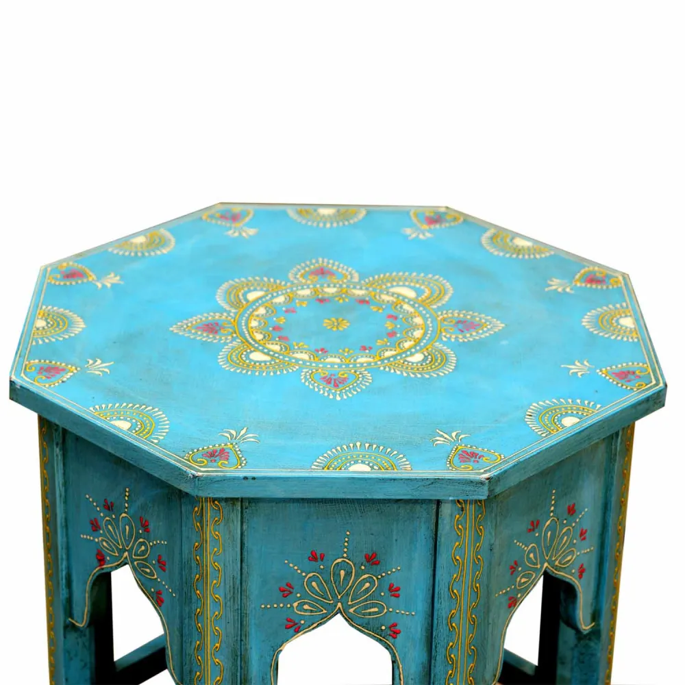 Orientalischer Beistelltisch Saada Blau M