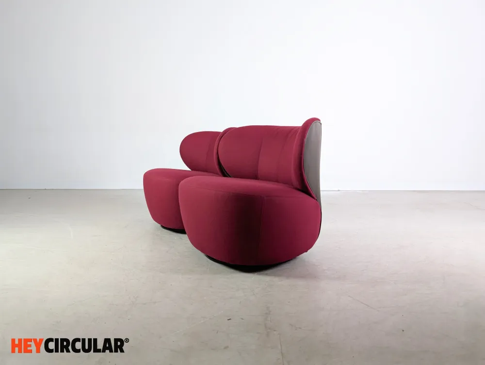 2x Orignal Walter Knoll Sessel EOOS Stoff lila Design