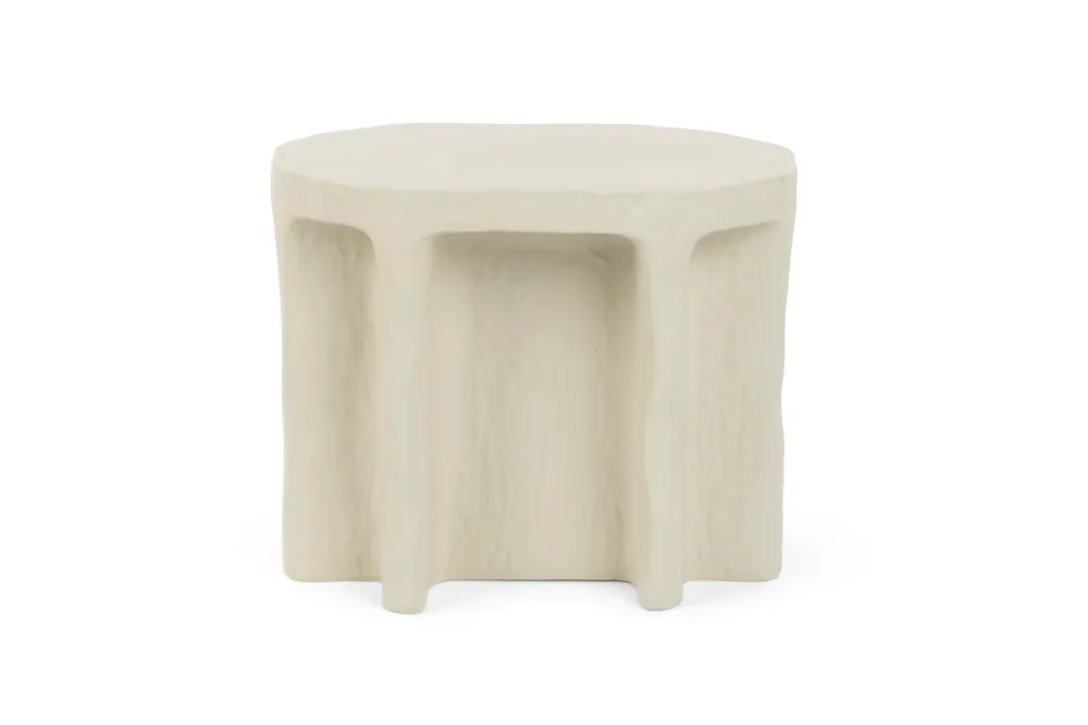 Ovaler Beistelltisch BORN TO BE ALIVE beige