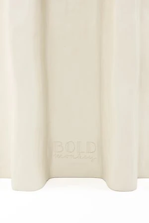 Ovaler Beistelltisch BORN TO BE ALIVE beige