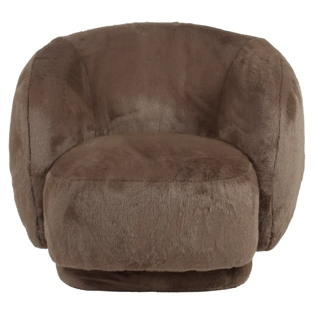 Richmond Interiors Faux Fur Sessel Negreslo | Braun