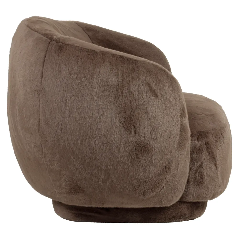 Richmond Interiors Faux Fur Sessel Negreslo | Braun