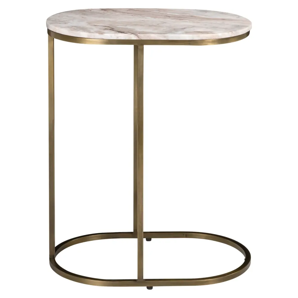 Richmond Interiors Marmor-Beistelltisch Bottega | Blush Beige