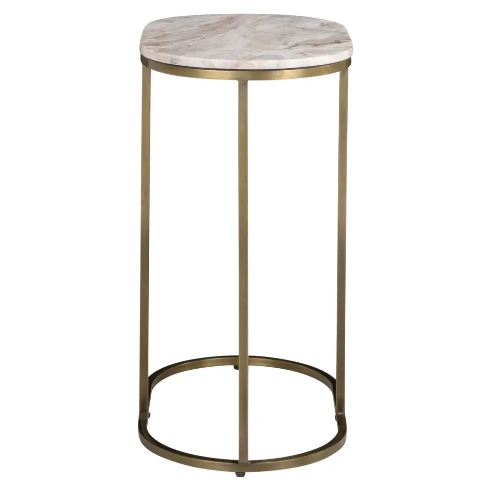 Richmond Interiors Marmor-Beistelltisch Bottega | Blush Beige