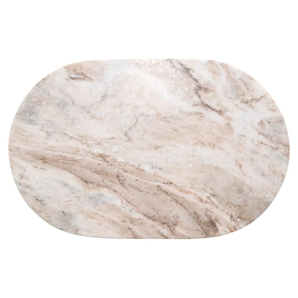 Richmond Interiors Marmor-Beistelltisch Bottega | Blush Beige