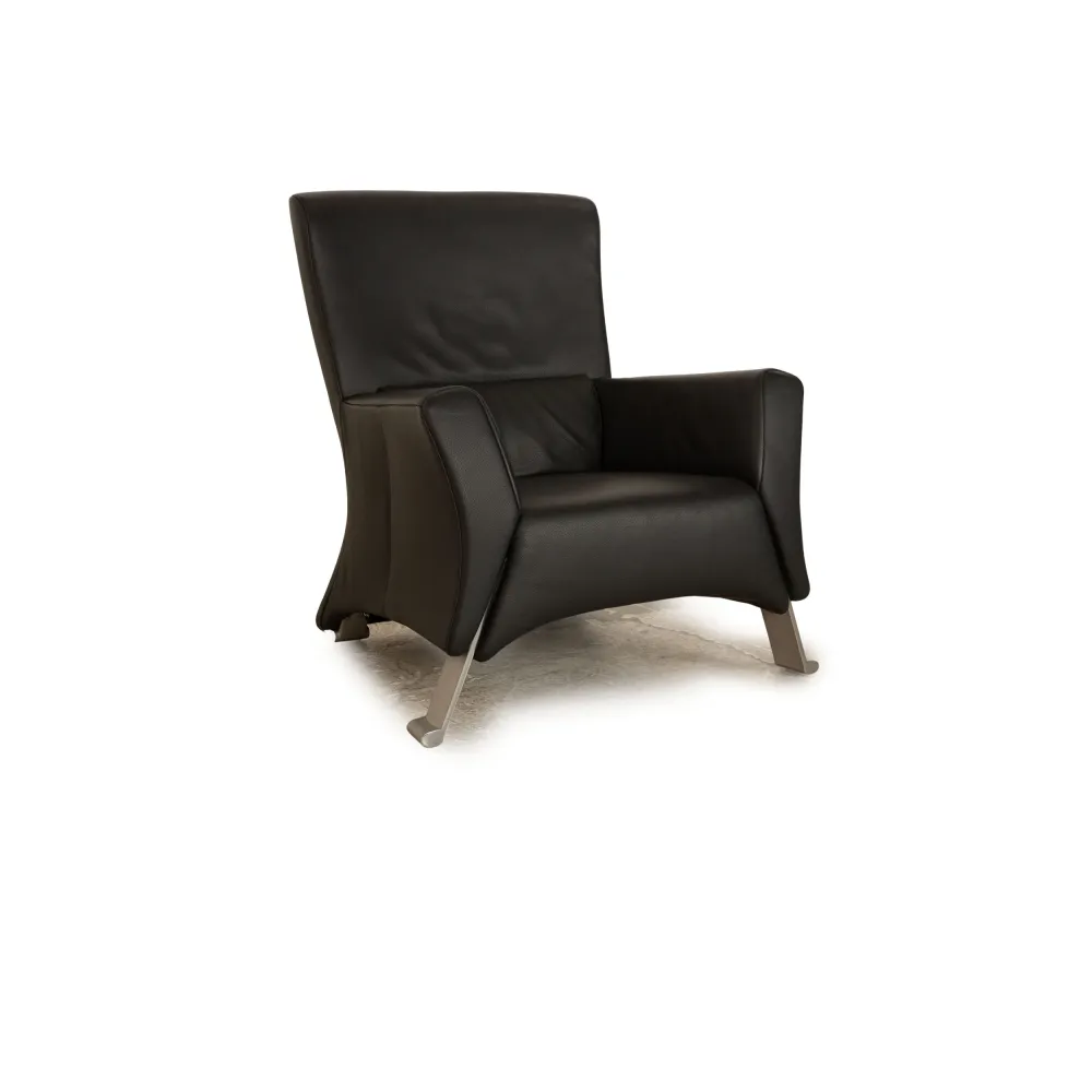 Rolf Benz 322 Leder Sessel Anthrazit