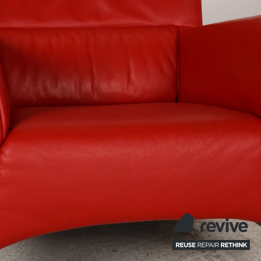 Rolf Benz 322 Leder Sessel Rot