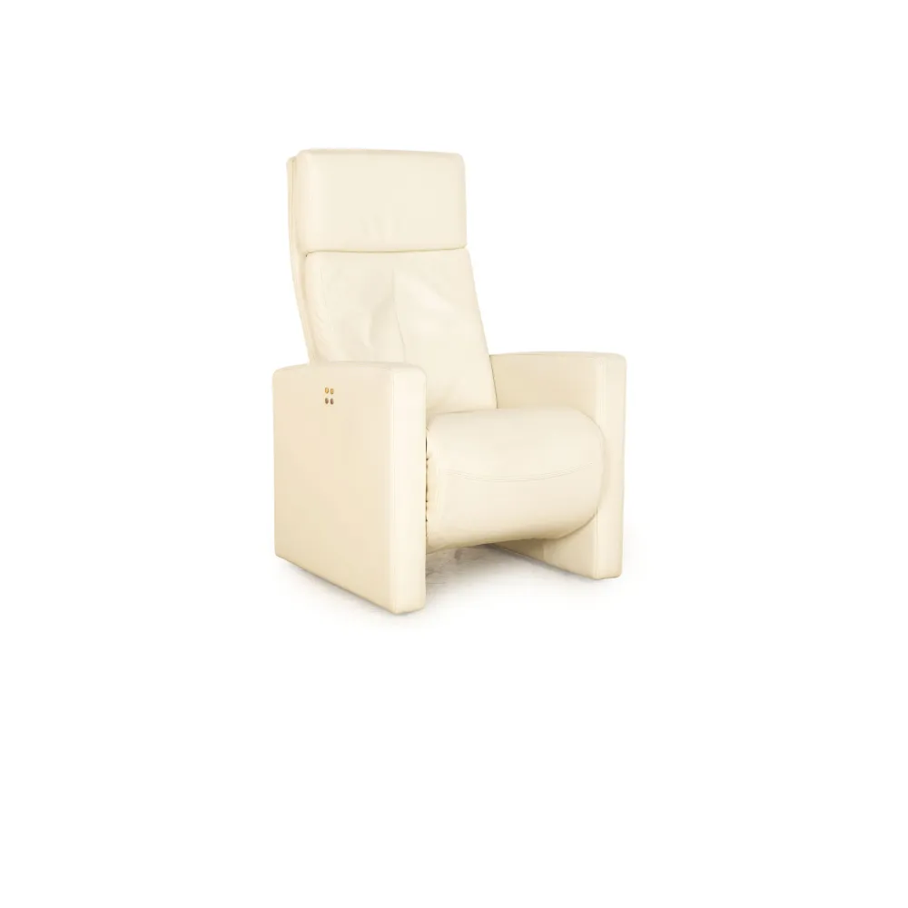 Rolf Benz Ego Leder Sessel Creme elektrische Funktion