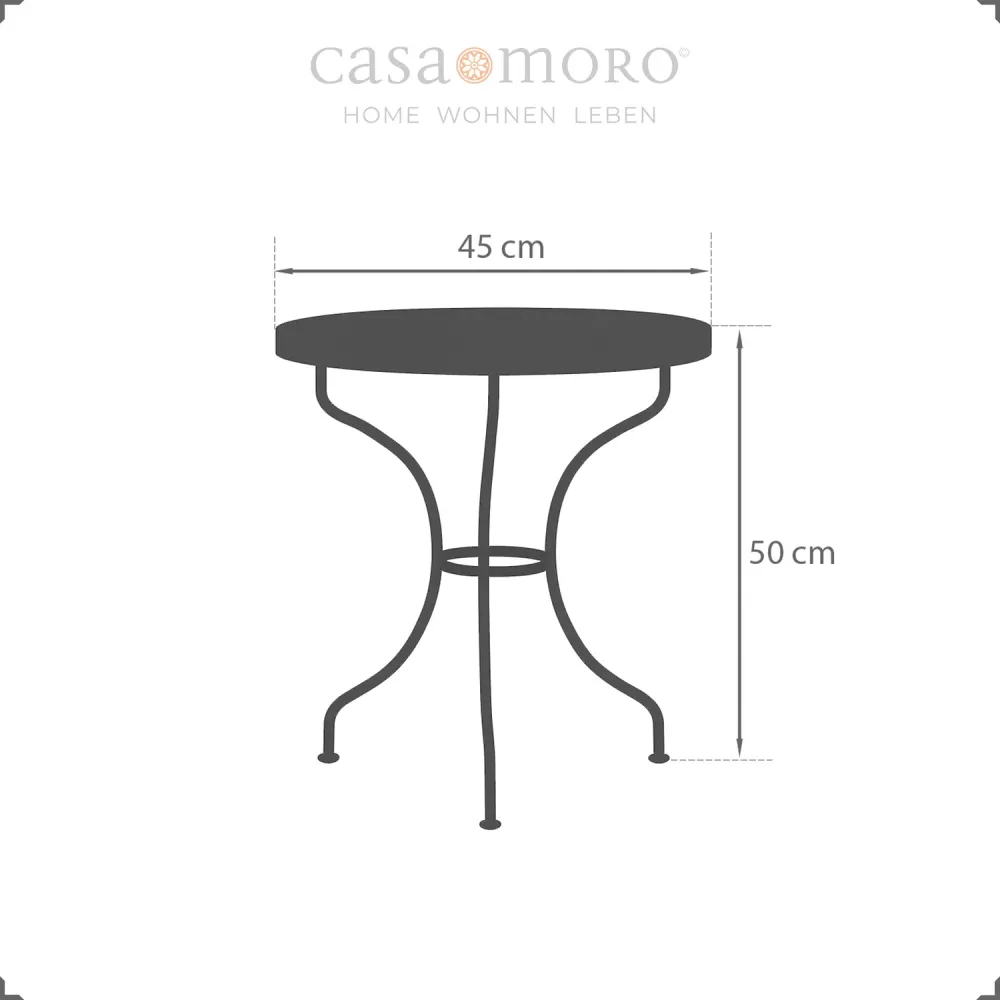 Runder Beistelltisch Rund 45 cm