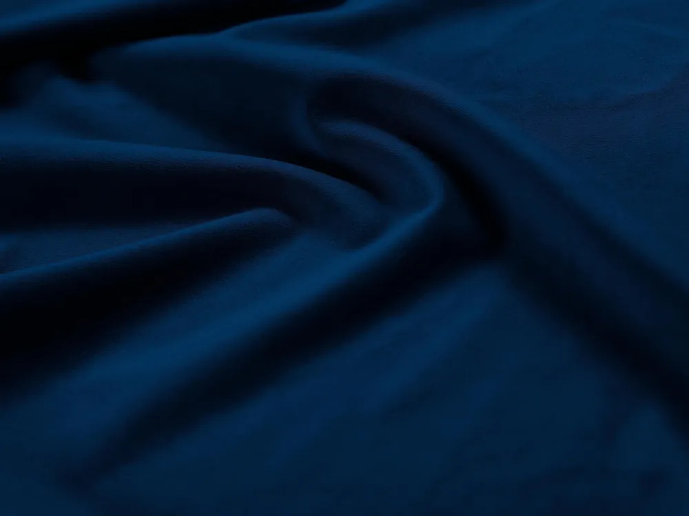 Samt -Chaise -Linde Sidelid Madara Royal Blue mit einer goldenen Basis