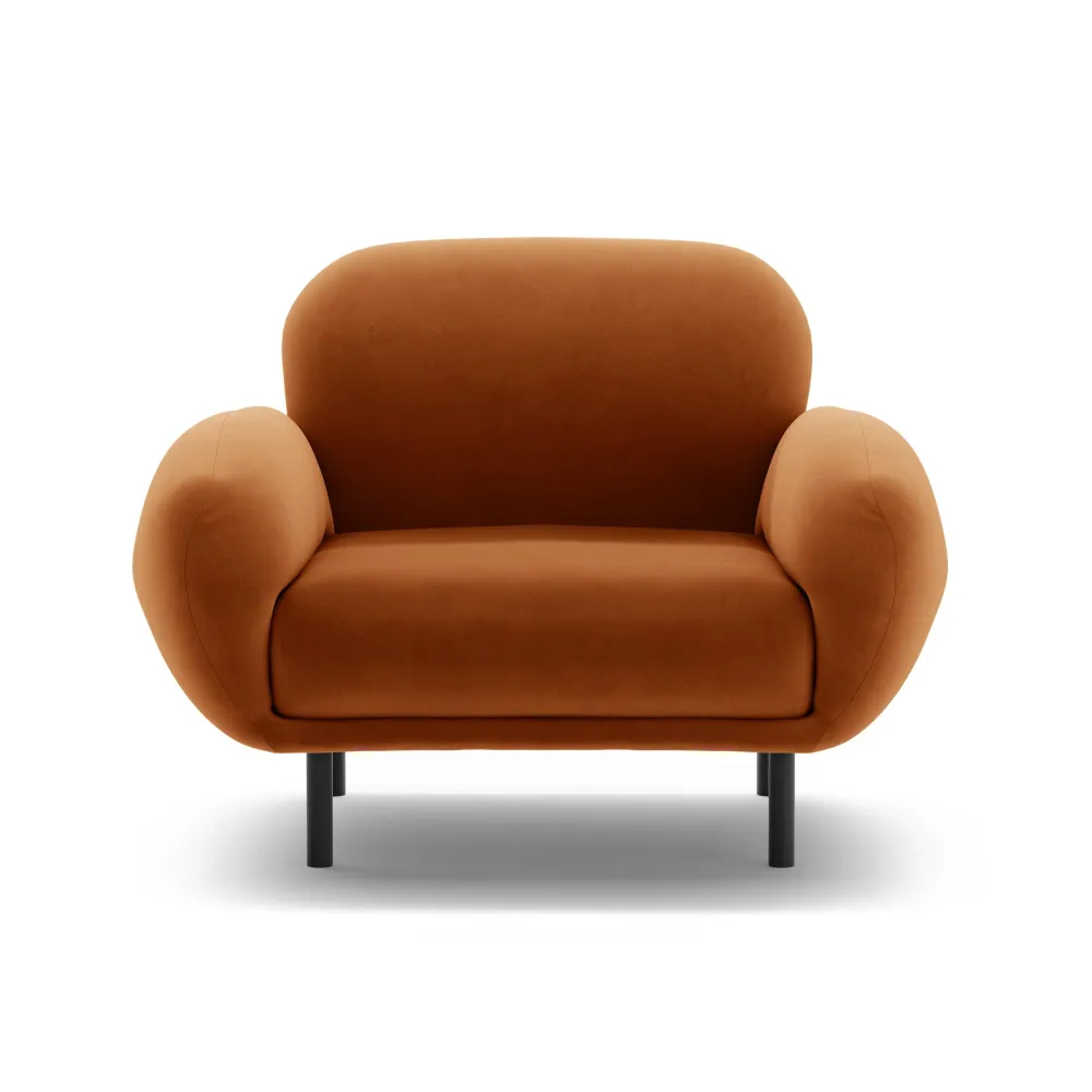 Samt Sessel POPPY terrakotta