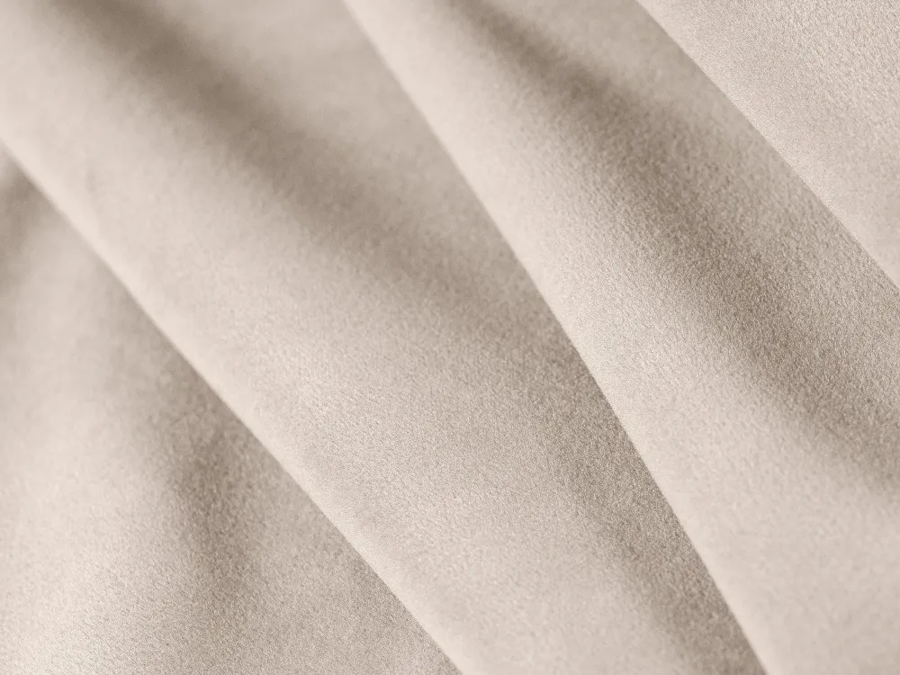 Samt-Ecksofa linksseitig 2-sitzig KATE beige
