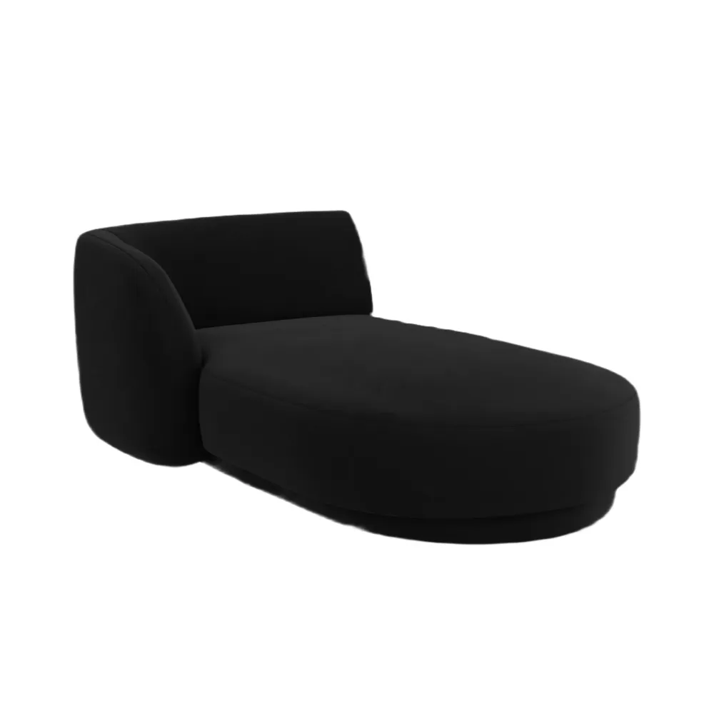 Samt-Sessel links MILEY schwarz