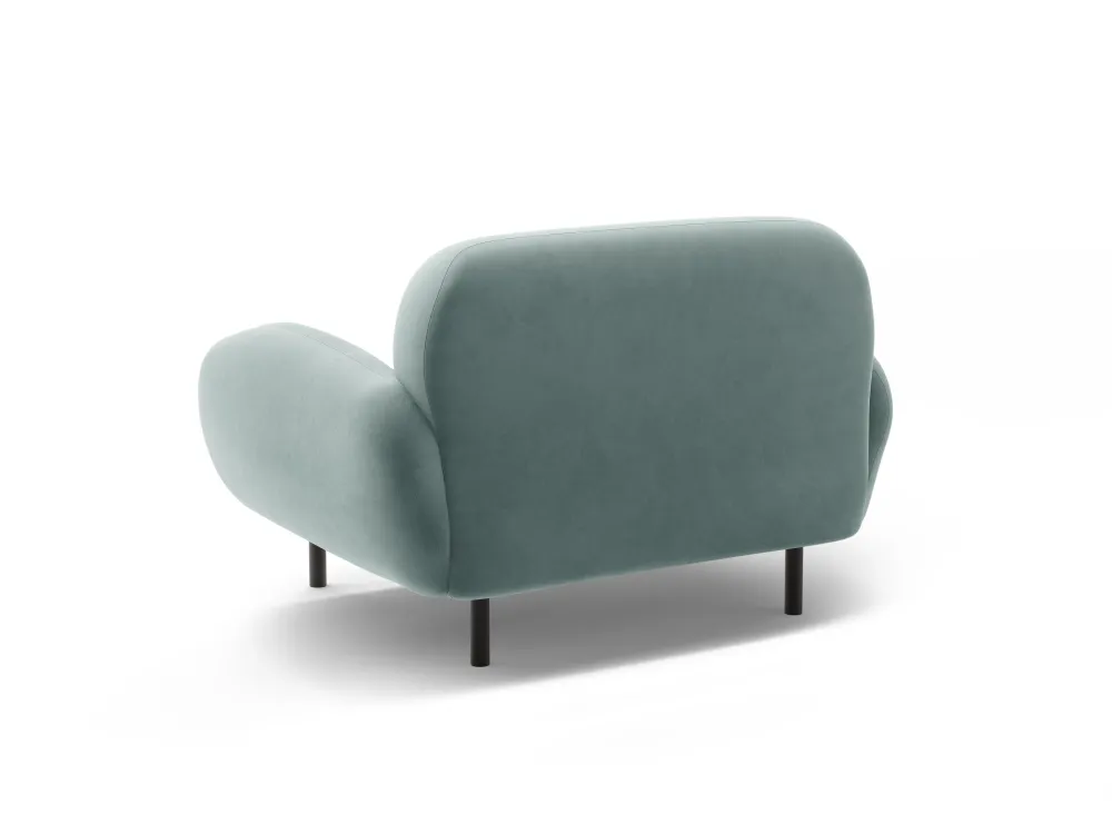 Samt-Sessel POPPY hellblau