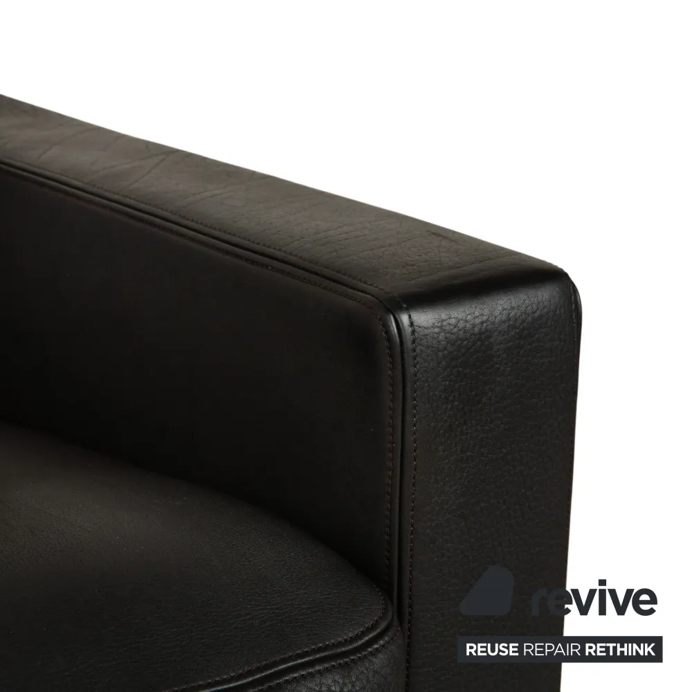 de Sede DS-270 Leder Sessel Schwarz Schiefer