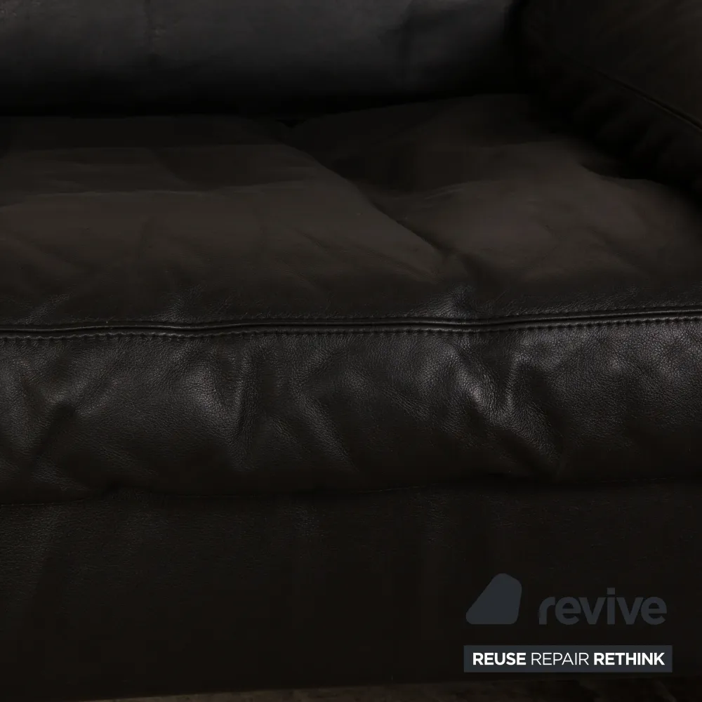 de Sede Leder Sessel Schwarz