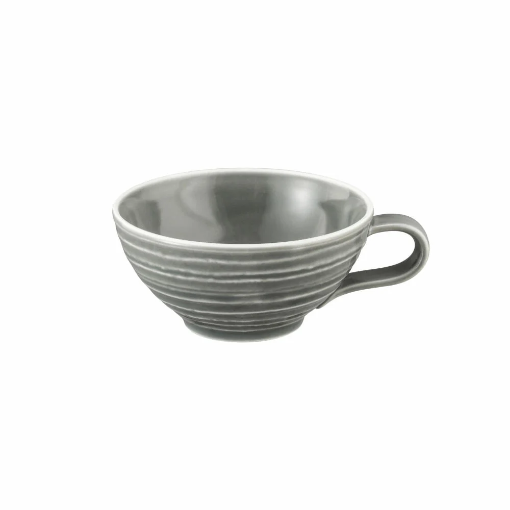 Seltmann Weiden Terra Teeobertasse, Teetasse, Tee Tasse, Porzellan, Perlgrau, 140 ml, 001.772224