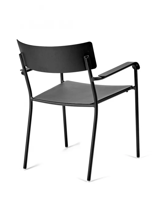 Sessel August stapelbar schwarz SERAX