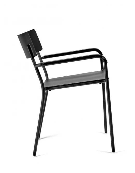 Sessel August stapelbar schwarz SERAX