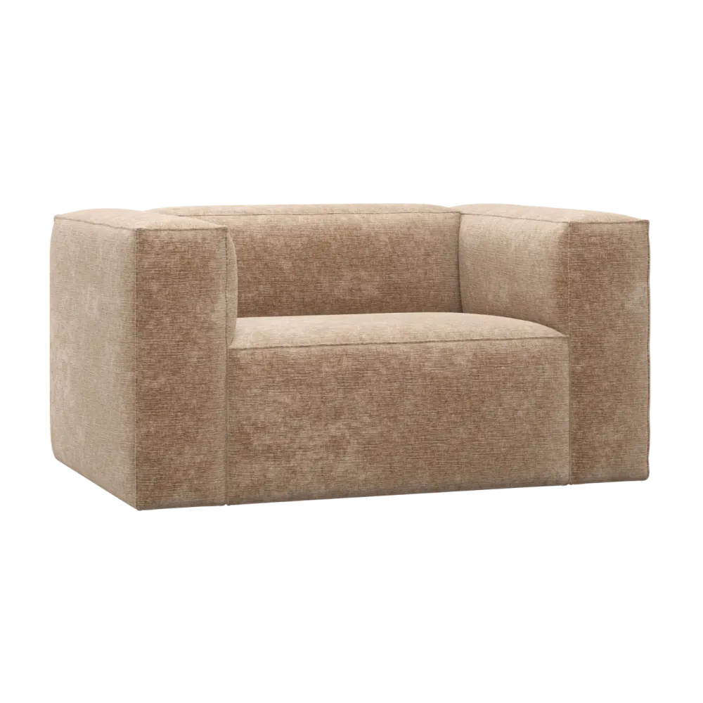 Sessel BEAN blassrosa Chenille
