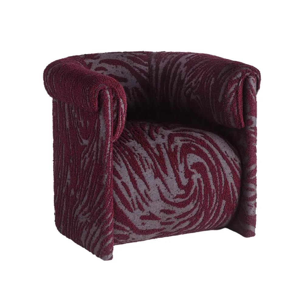 Sessel DECADENT burgunder Boucle