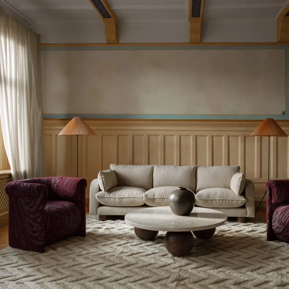 Sessel DECADENT burgunder Boucle