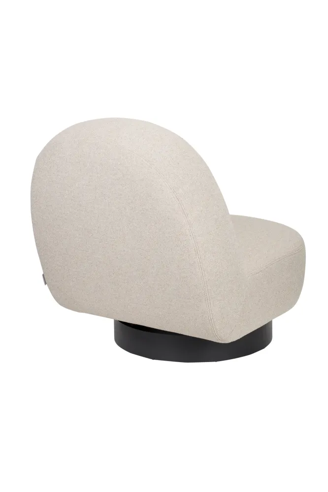 Sessel EDEN cappuccino mit schwarzem Gestell