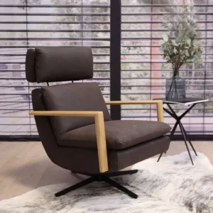 Sessel Jala Leder India Schoko