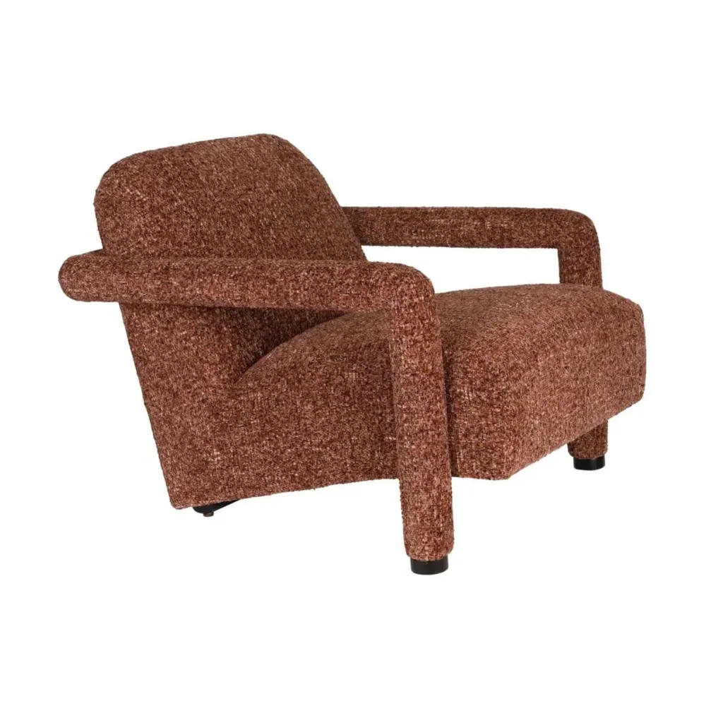 Sessel KENT bordeauxrot mit Rot