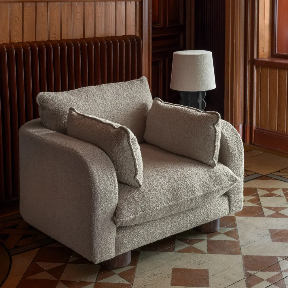 Sessel MILES beige Boucle