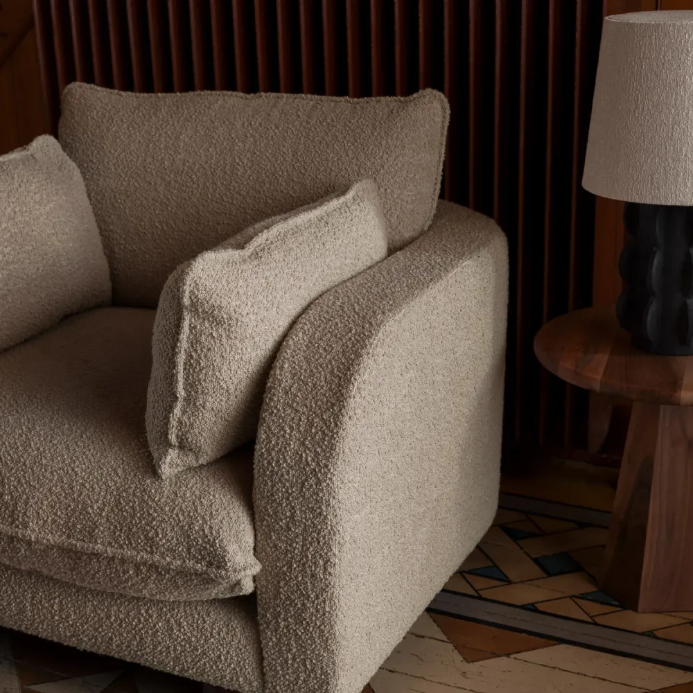 Sessel MILES beige Boucle