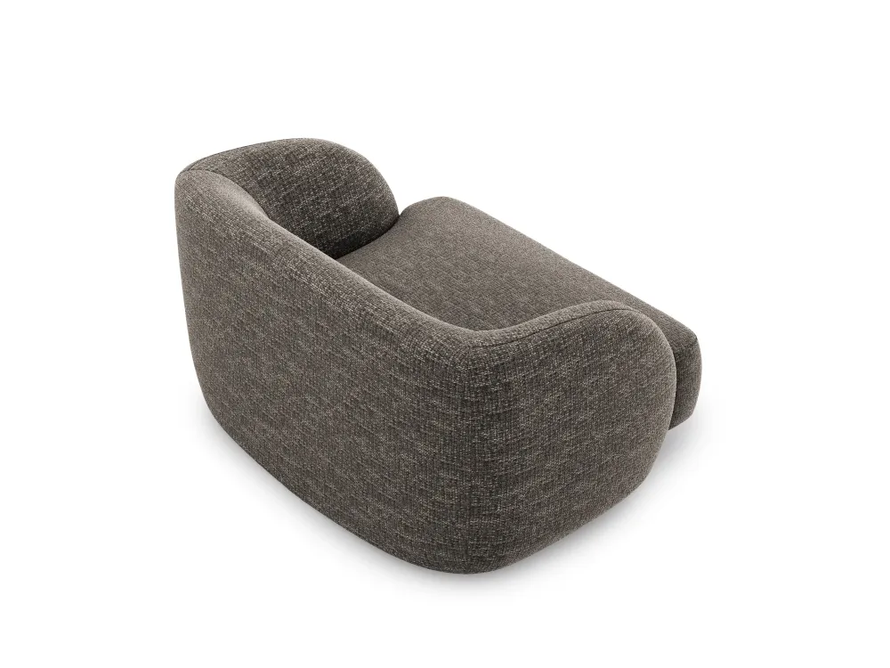 Sessel MILEY graues Chenille seidig