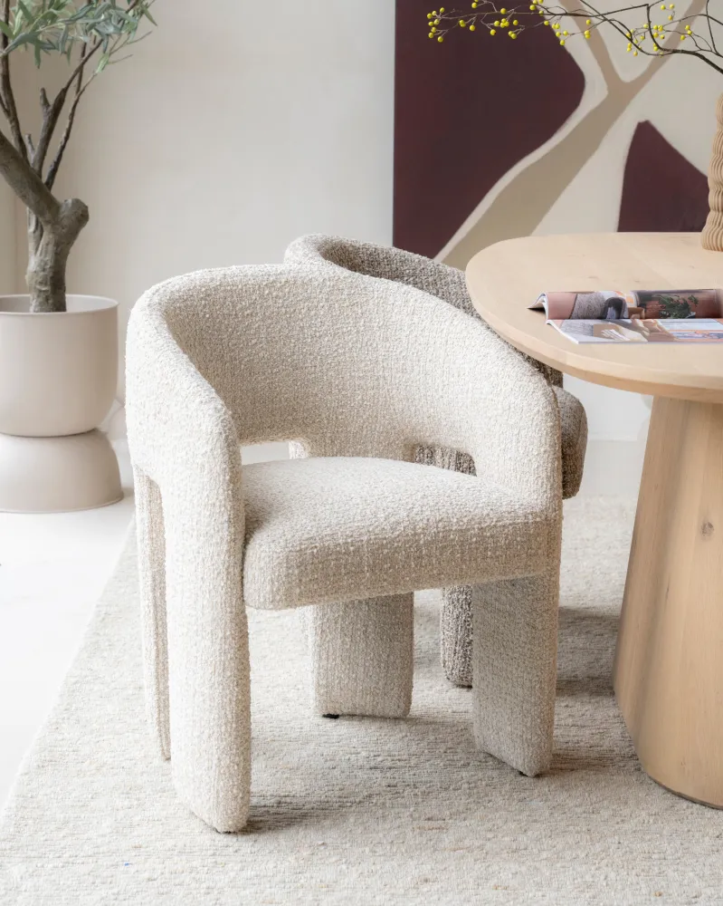Sessel mit Armlehnen HAMILTON hellbeige