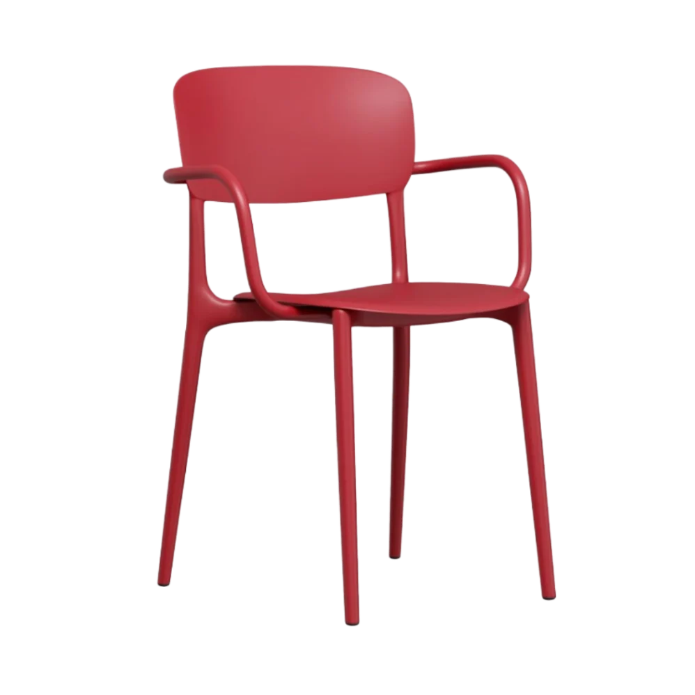 Sessel mit Armlehnen LIBERTY rot