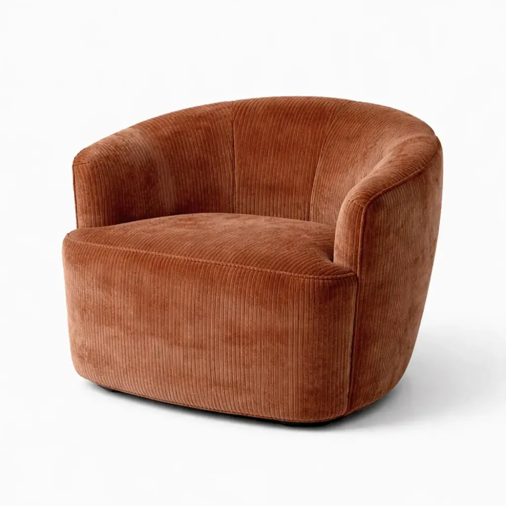 Sessel mit Drehfunktion Samtvelours - Cozy
