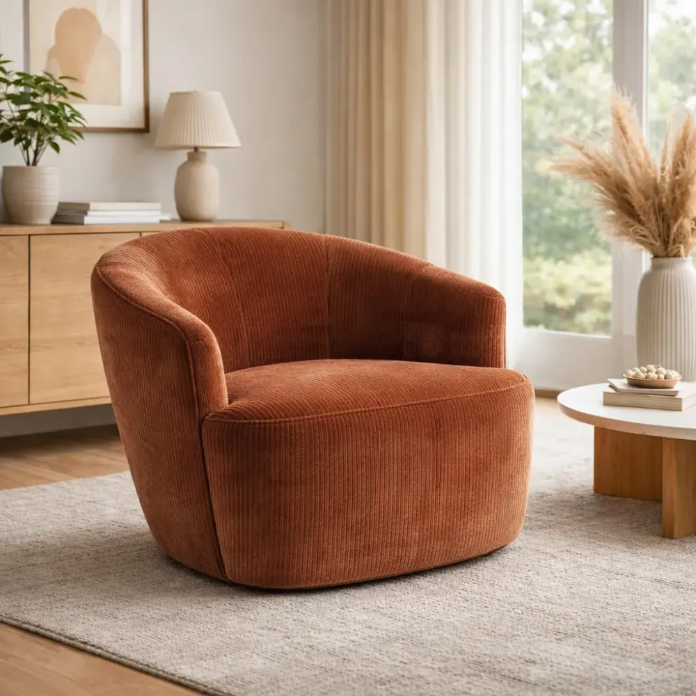 Sessel mit Drehfunktion Samtvelours - Cozy
