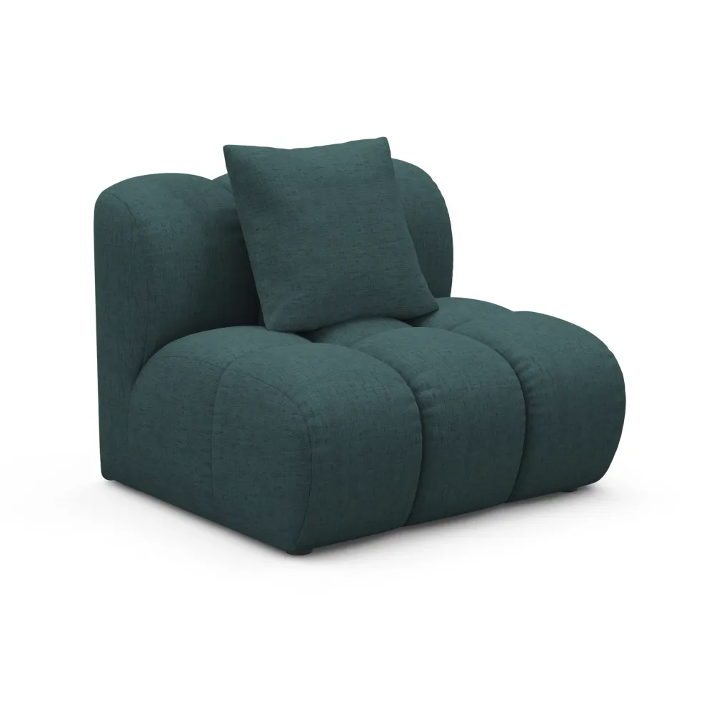 Sessel / Modul ASTRO türkisfarbener Chenille