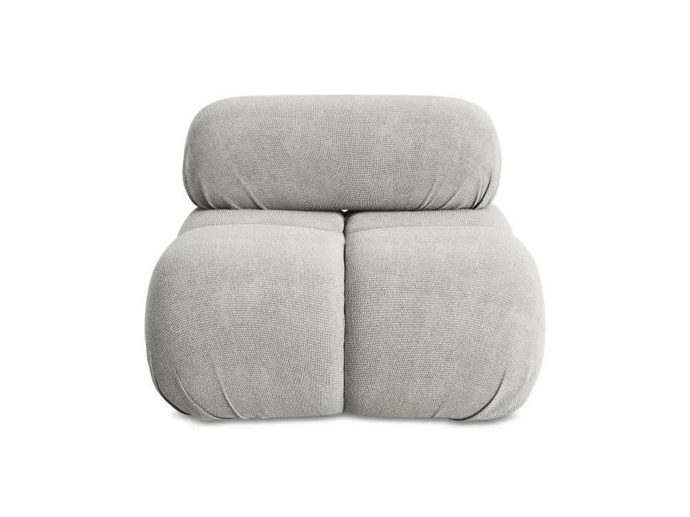 Sessel / Modul LOKUA hellgraues Chenille