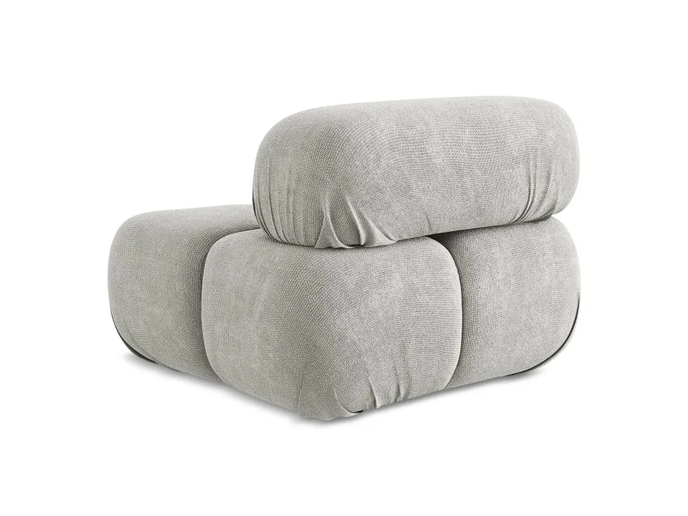 Sessel / Modul LOKUA hellgraues Chenille