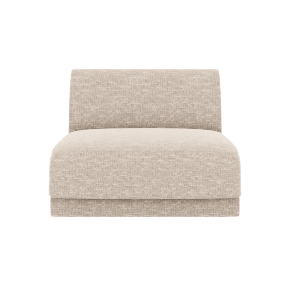 Sessel / Modul MILEY beige schimmernder Chenille