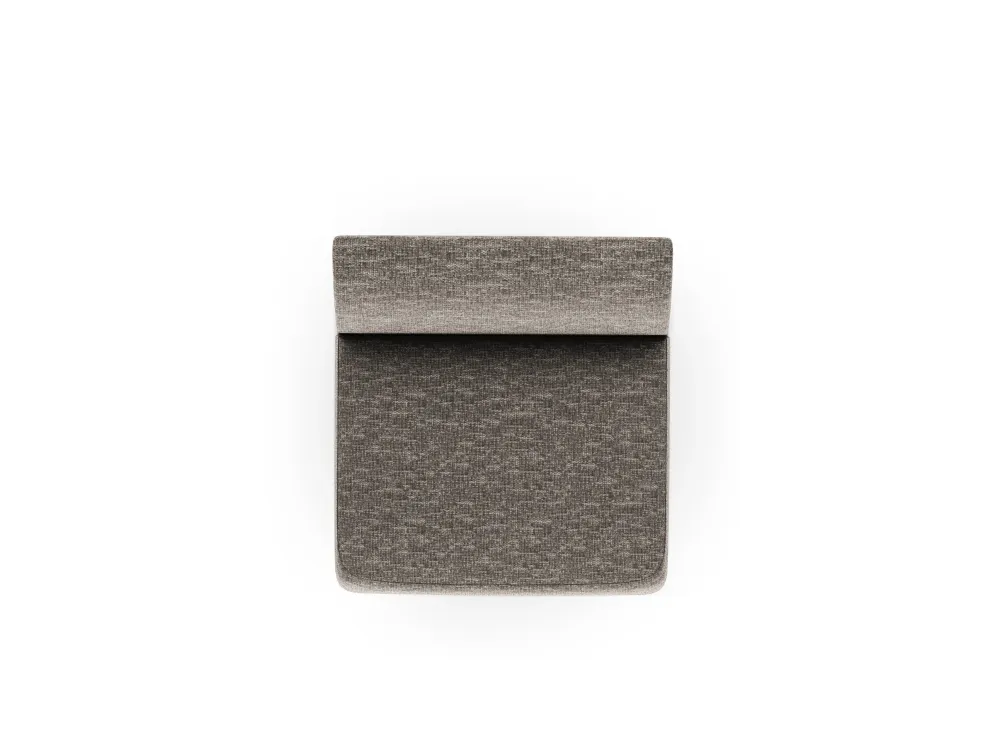 Sessel / Modul MILEY graues, seidiges Chenille
