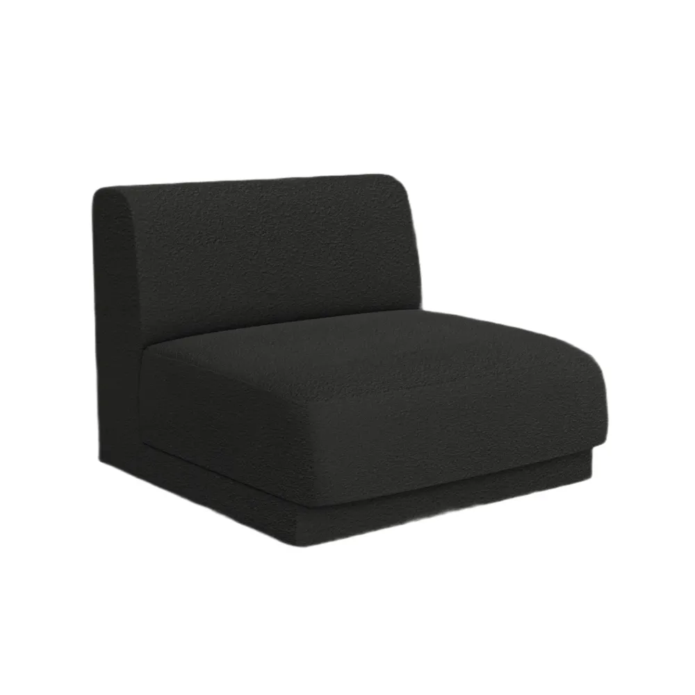 Sessel / Modul MILEY schwarzes Boucle