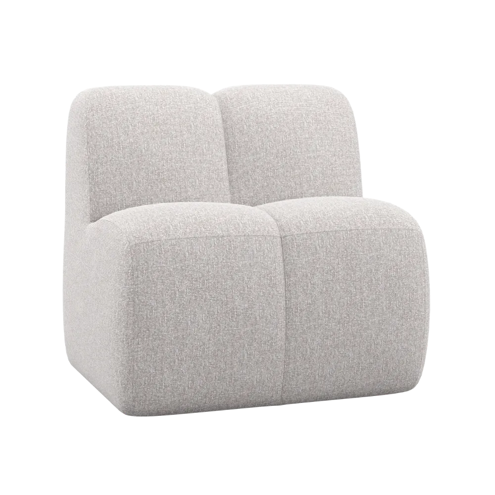 Sessel / Modul MOJO BENCH ecru Melange Boucle