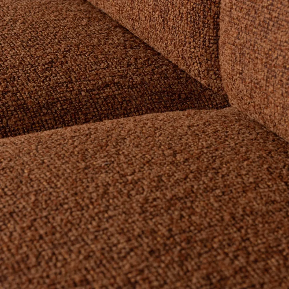 Sessel / Modul MOJO rostbraun Bouclé