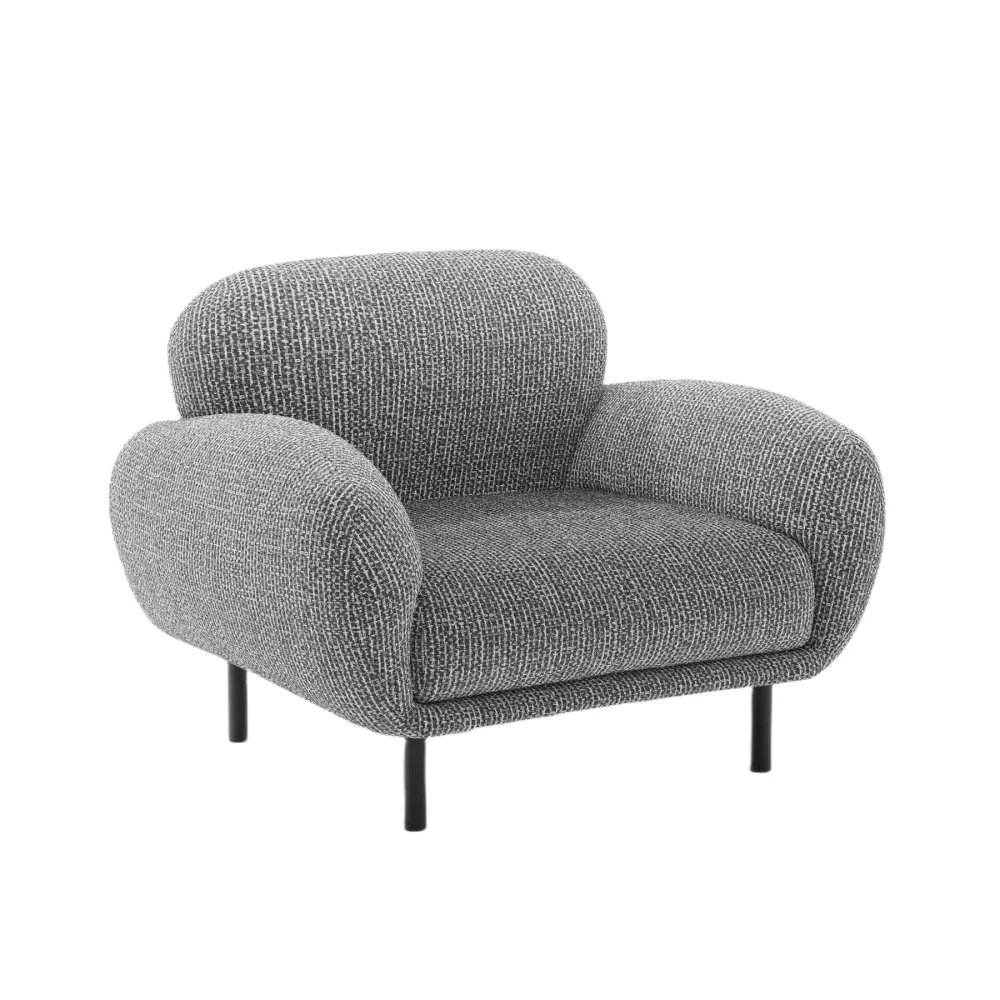 Sessel POPPY dunkelgrau Chenille